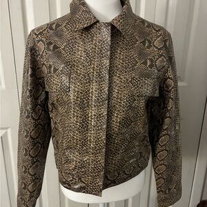 Stylish Snake Print Jacket